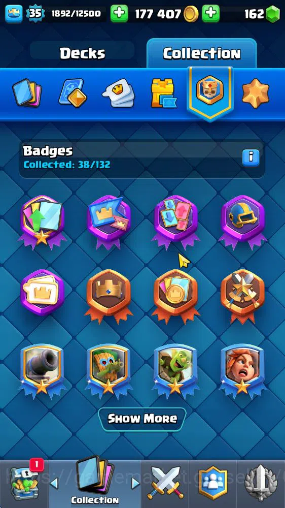 Clash Royale Accounts Midgame Lv 35|Trophy 7914|KTL 12|Limited Skin|Card 118|1 HERO 5 EVO 5 Champ 21 Legendary 33 Epic 30 18