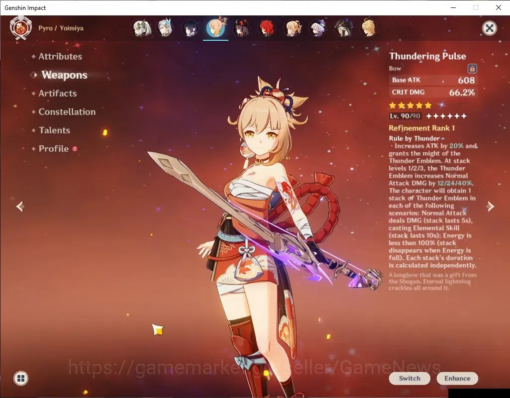 Genshin Impact Accounts ASIA|AR 55|18 Limited+9(*5Wep)|Yoimiya+Sign,Neuvil image 4