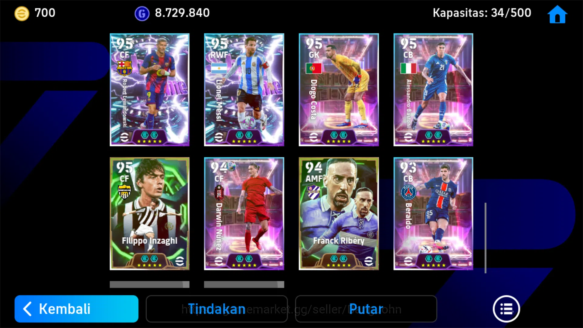 eFootball Accounts Others Power 3186 | cafu epic db | jordi alba epic db | xavi simons shotime | emil audero showtime 8