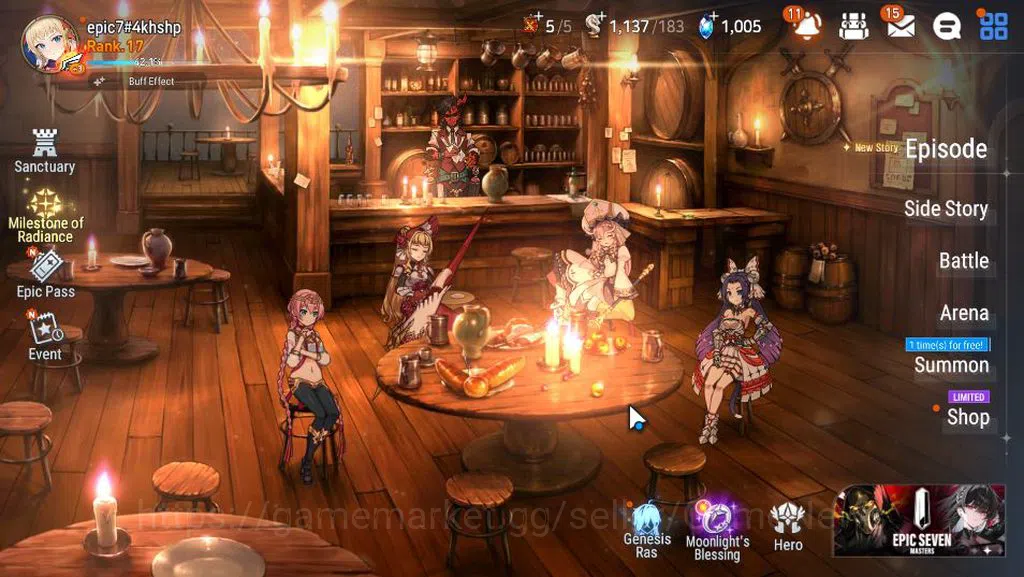 Epic Seven Accounts GLOBAL UNVERIF|NEW ERA|2 ML(Empyrean Ilynav,SP Pol image 1