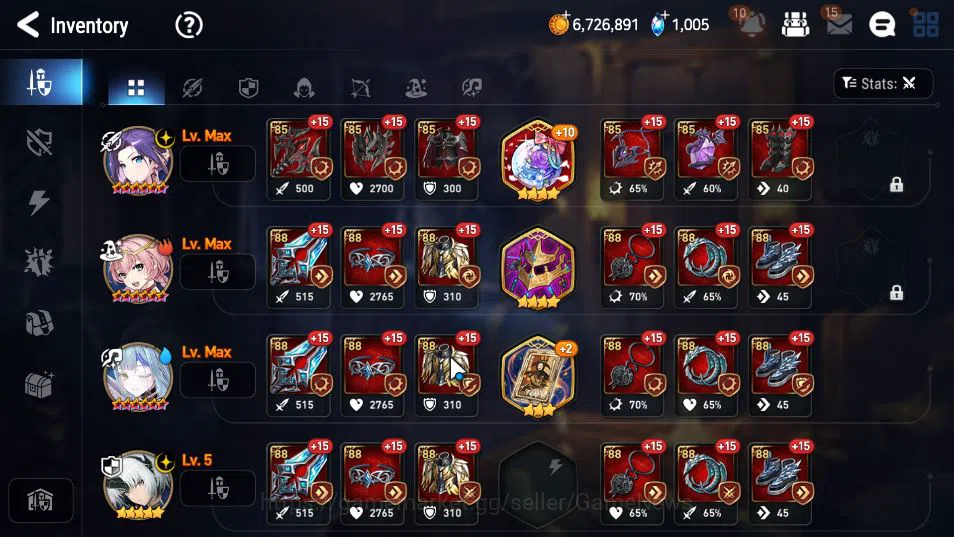 Epic Seven Accounts GLOBAL UNVERIF|NEW ERA|2 ML(Empyrean Ilynav,SP Pol image 10
