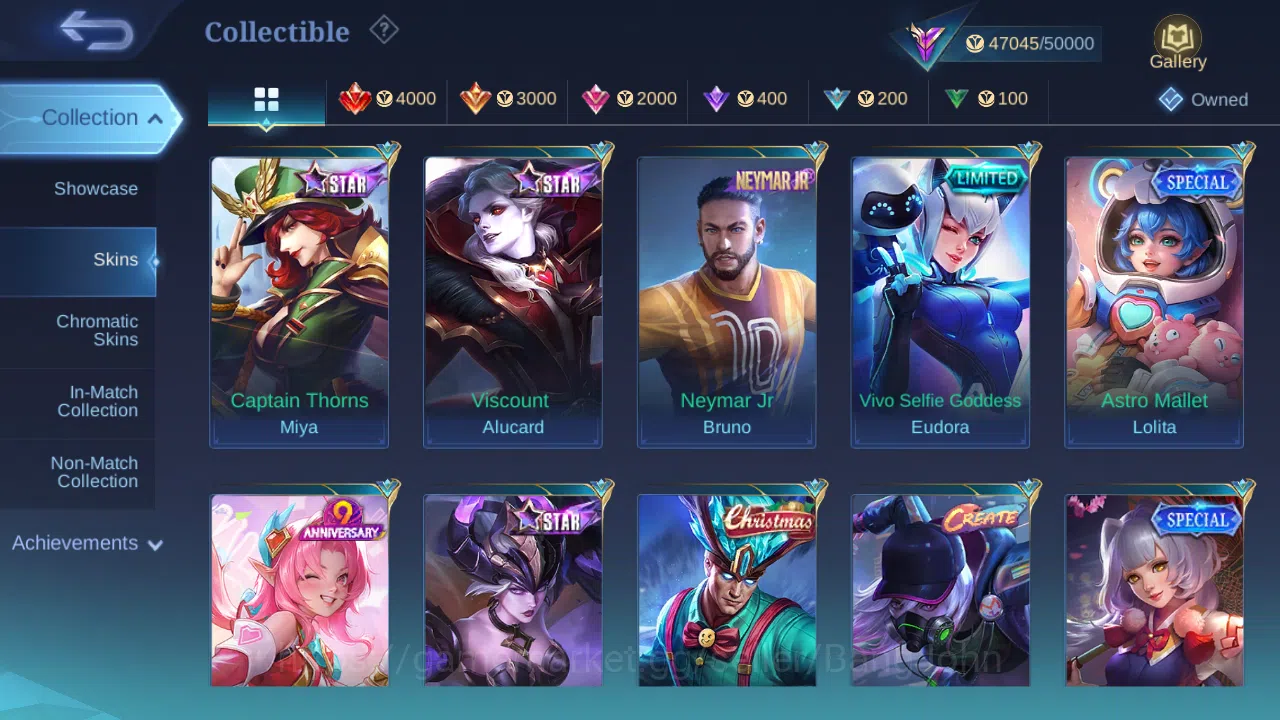 Mobile Legends: Bang Bang Accounts Hero 131 | Skin 208 | Glory | KOF Karina | Sanrio image 11