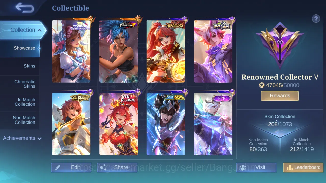 Mobile Legends: Bang Bang Accounts Hero 131 | Skin 208 | Glory | KOF Karina | Sanrio image 3