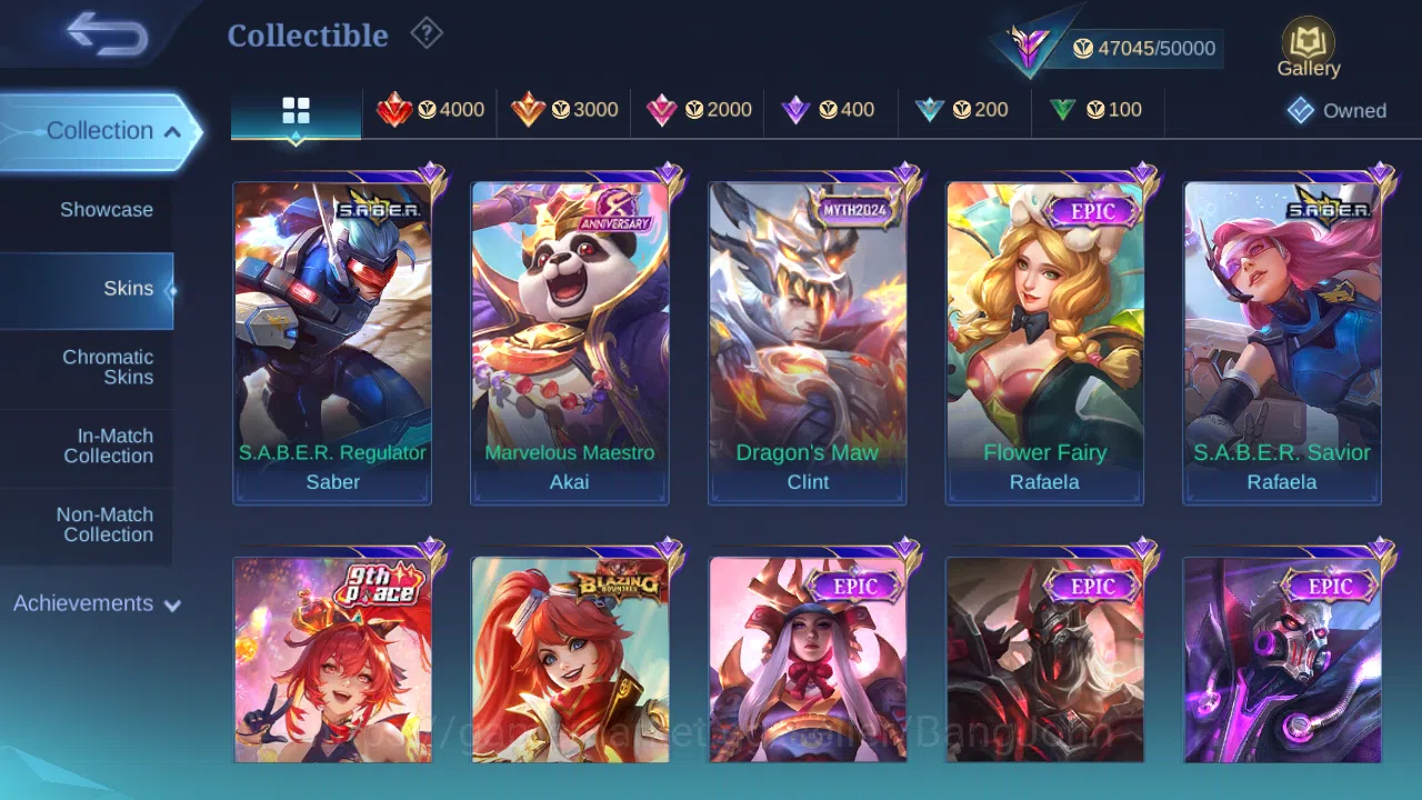 Mobile Legends: Bang Bang Accounts Hero 131 | Skin 208 | Glory | KOF Karina | Sanrio image 6