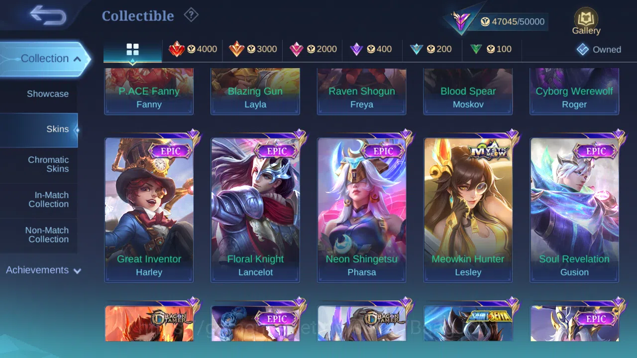 Mobile Legends: Bang Bang Accounts Hero 131 | Skin 208 | Glory | KOF Karina | Sanrio image 8