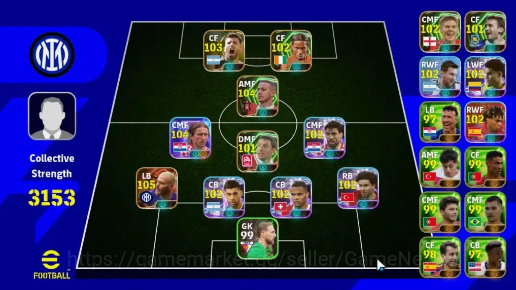 eFootball Accounts Legends & Iconic Players Android|Big Time Federico Dimarco|6 Epic Thiago Alcantara,Didier Drogba,Sergio 1