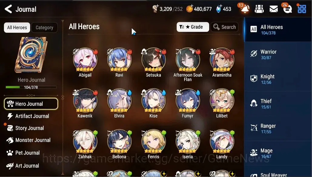 Epic Seven Accounts GLOBAL UNVERIF||New Era|5 ML(SP Politis,STaeyou,St image 5