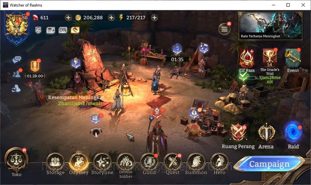 Watcher of Realms Accounts Global 60x|Lv50|1,2M Power|2 Lord [Morrigan,Torodo image 1