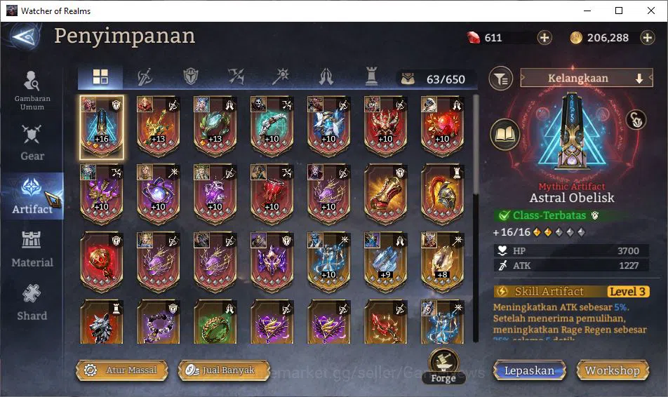 Watcher of Realms Accounts Global 60x|Lv50|1,2M Power|2 Lord [Morrigan,Torodo image 8