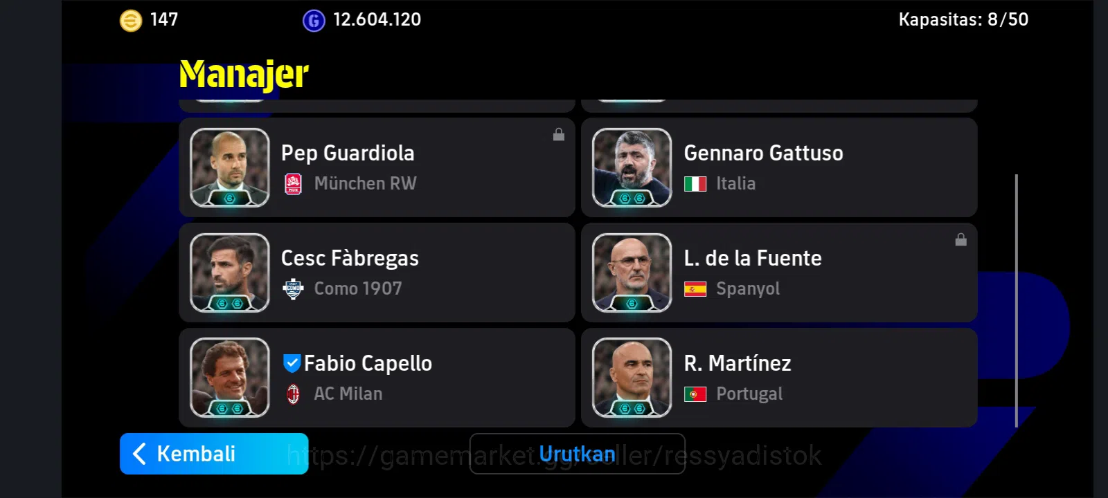 eFootball Accounts Meta Player EFOOTBALL 2026 | F DE JONG ST, GNABRY ST, MARIO GOTZE,S NAKAMURA,ABIATTI, LUIS FIGO,PAUL 3