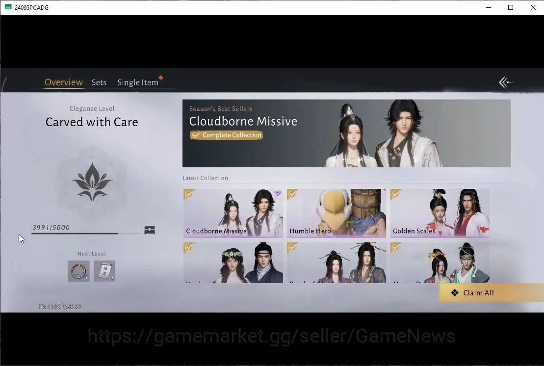 Where Winds Meet Accounts GLOBAL|Lv 92|GS 21K|Peaceful Life,Anthem of Ages|9 image 10