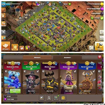 Clash of Clans Accounts High-End GEMS 13.5K FLASH SALE HERO ALLMAX TH 18 LVL 229 MAXED LEGEND LEAGUE |EPIC 8 EQUIPMENT MAX(2
