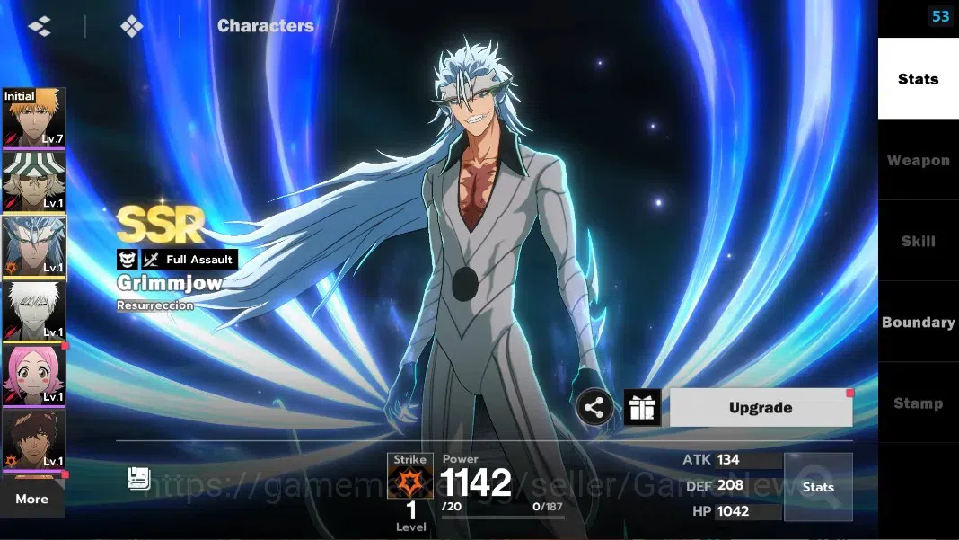 BLEACH: Soul Resonance Accounts NuverseSEA|Fresh Starter LV 3|3 SSR IchigoIH,Grimm image 4