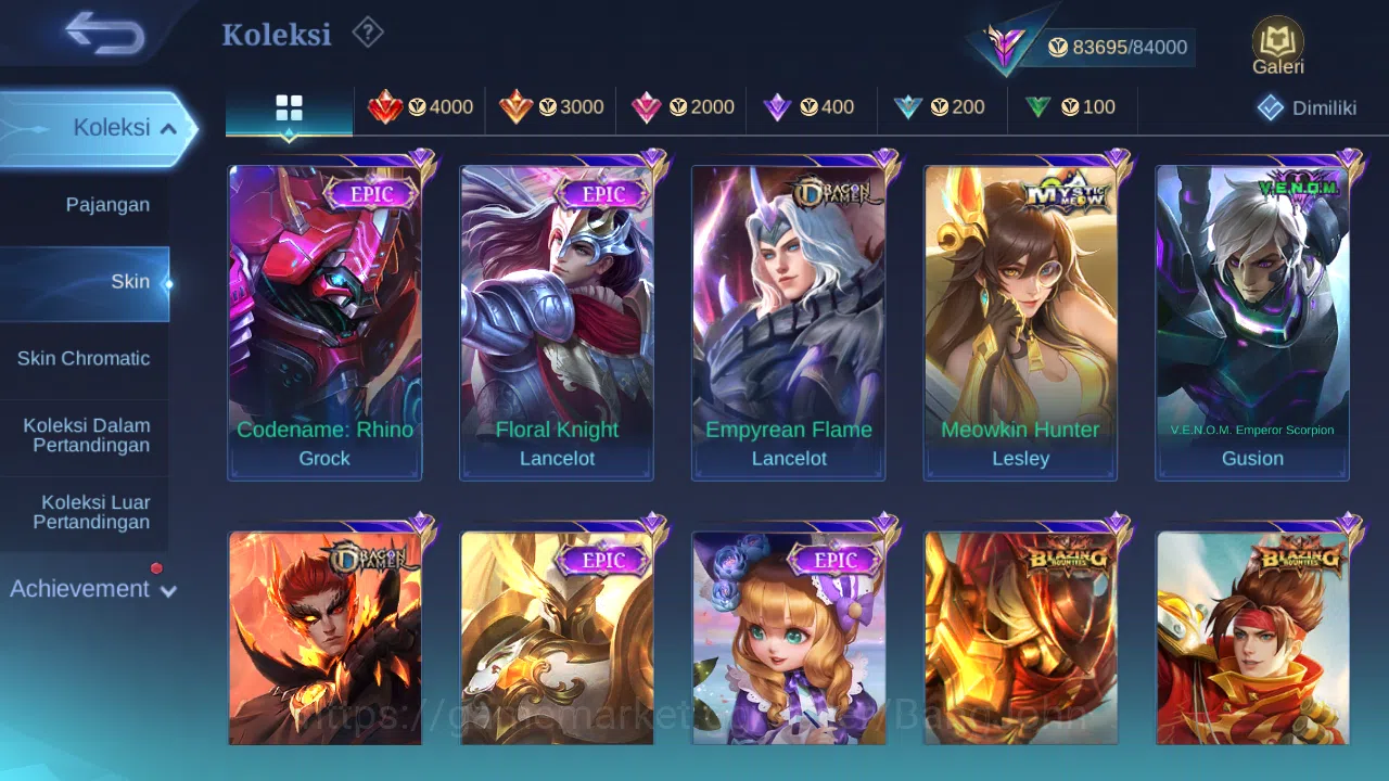 Mobile Legends: Bang Bang Accounts Hero 103 Skin 276 | Prime Claude | Luckybox Lance, image 10