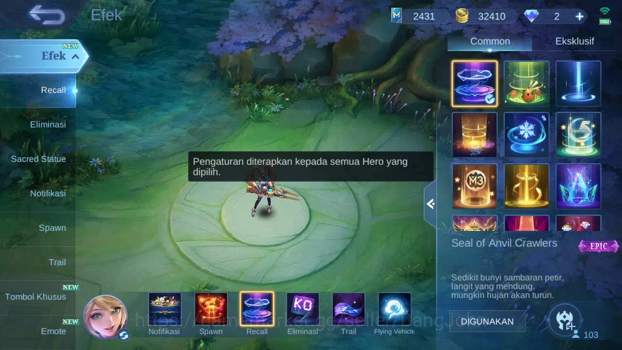 Mobile Legends: Bang Bang Accounts Hero 103 Skin 276 | Prime Claude | Luckybox Lance, image 16