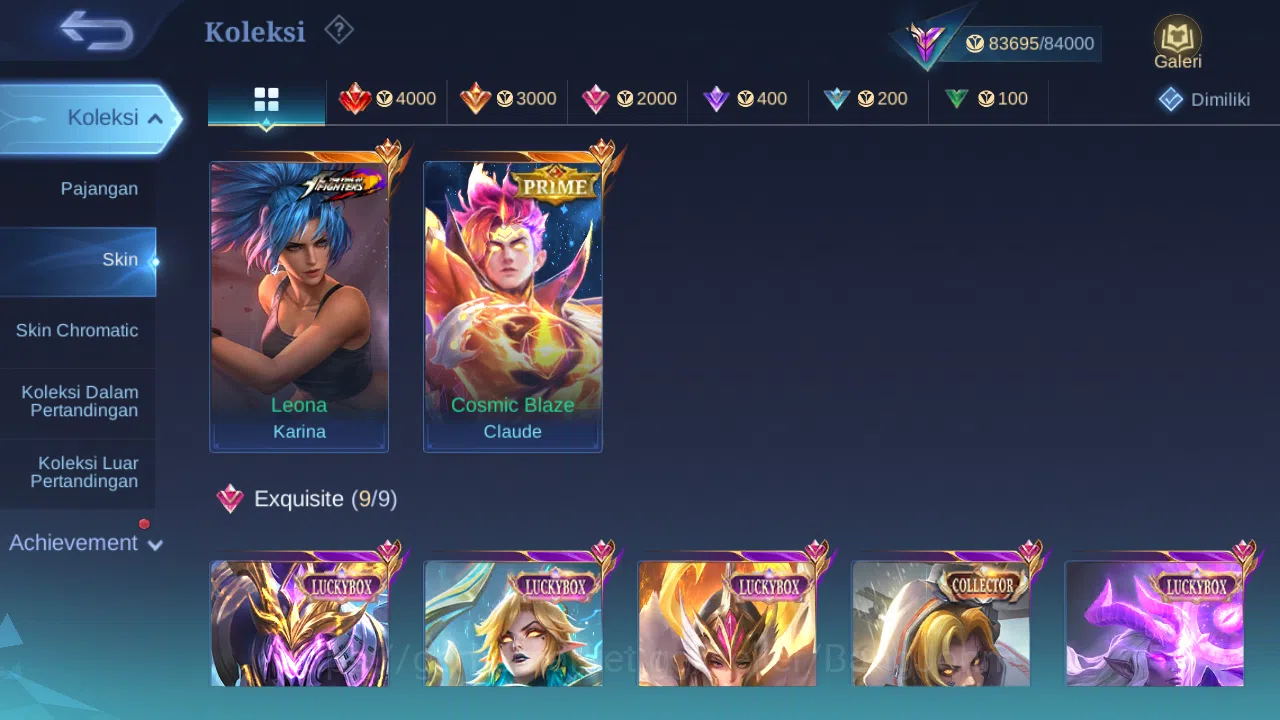 Mobile Legends: Bang Bang Accounts Hero 103 Skin 276 | Prime Claude | Luckybox Lance, image 2