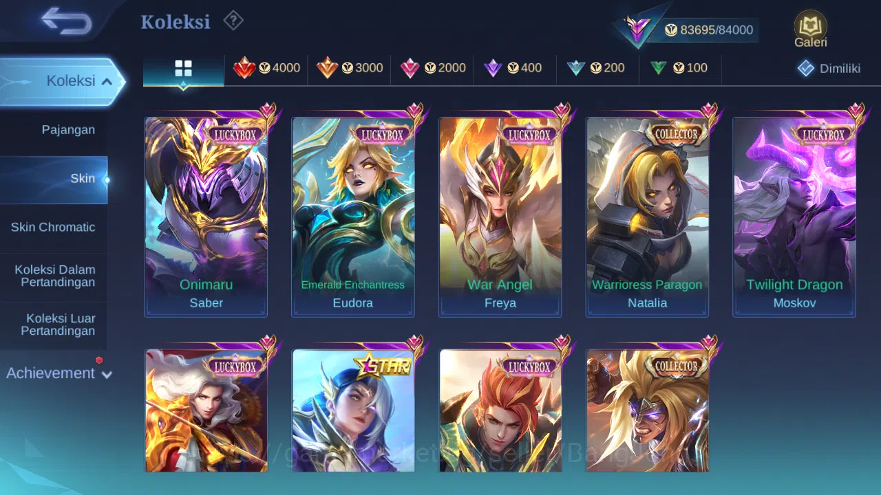 Mobile Legends: Bang Bang Accounts Hero 103 Skin 276 | Prime Claude | Luckybox Lance, image 3