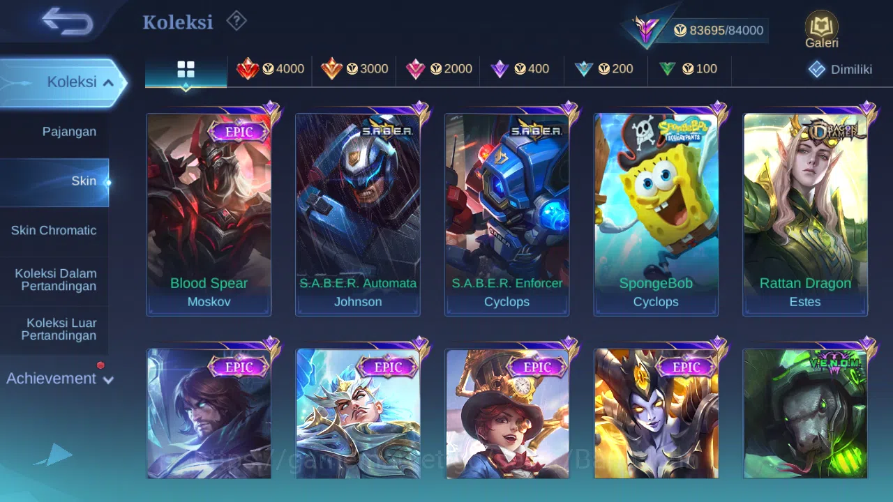 Mobile Legends: Bang Bang Accounts Hero 103 Skin 276 | Prime Claude | Luckybox Lance, image 8