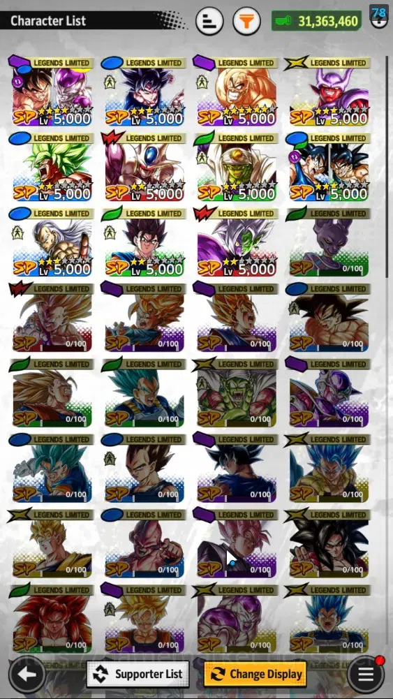 Dragon Ball Legends Accounts 31M Total Power|LV147|1LR+2UL+11LL|SS3 Goku mini,S image 5