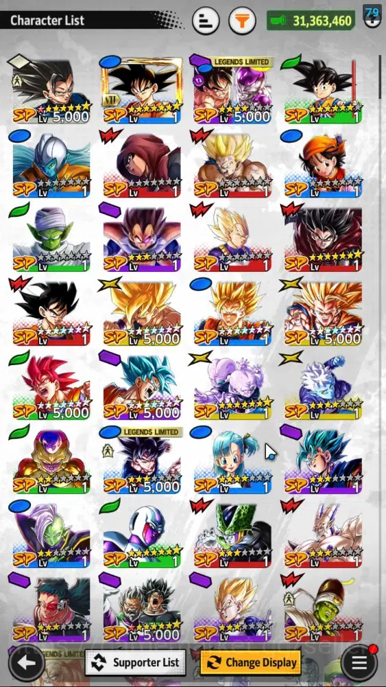 Dragon Ball Legends Accounts 31M Total Power|LV147|1LR+2UL+11LL|SS3 Goku mini,S image 6