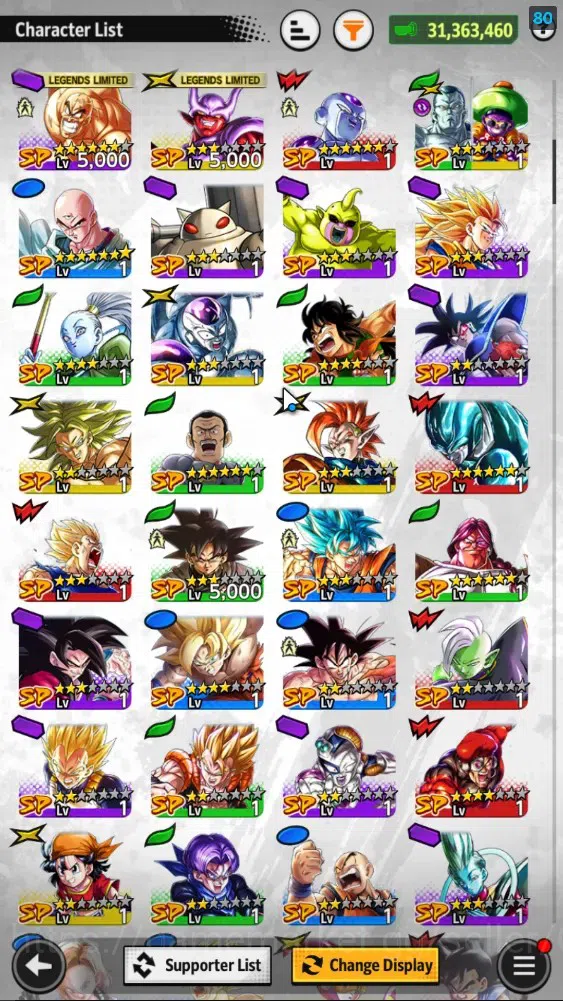 Dragon Ball Legends Accounts 31M Total Power|LV147|1LR+2UL+11LL|SS3 Goku mini,S image 7
