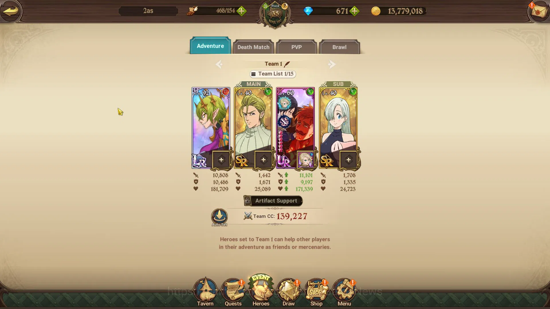 The Seven Deadly Sins: Grand Cross Accounts Asia|1,5 M CC|671 DM|1 LR+4 UR|Fairy Helbram,Merli image 11