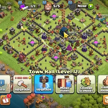 Clash of Clans Accounts High-End LV 84|TH 12|HH 6|Limited Skin|BK 43,AQ 40,GW 11,MP 30|CN ON|Protect OFF|Take Mail|COC2371