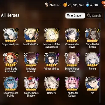 Epic Seven Accounts High-End GLOBAL UnVerif|NewEra|15 ML(Zio,Har Setti,SN Yulha,Monarch,etc)+Full CZN,AS Flan,Ivana,Etc|AUTO