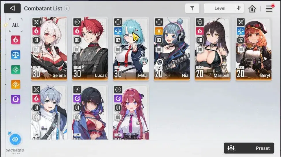 Chaos Zero Nightmare Accounts GLOBAL Lv 34|6 SSR[Heidemari,Diana,Rita,Nine,Haru, image 4