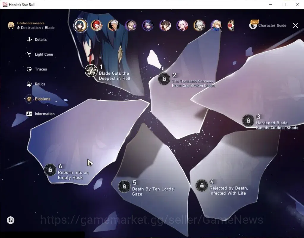 Honkai Star Rail Accounts Asia|TL 68|12 Limited|[Dante,Sunday,AnaxaE1,Hyacin image 6