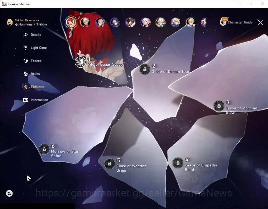 Honkai Star Rail Accounts Asia|TL 68|12 Limited|[Dante,Sunday,AnaxaE1,Hyacin image 7