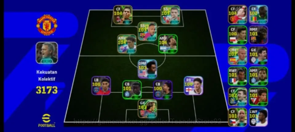 eFootball Accounts Starter FLASH SALE Kolektif 3173++ || Starter Ready To Play Jose Mourinho On Not Base 1