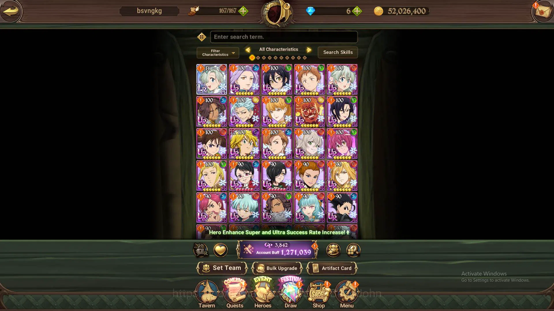 The Seven Deadly Sins: Grand Cross Accounts Others GLOBAL|1.2M CC|1LR Elizabeth|UR 8