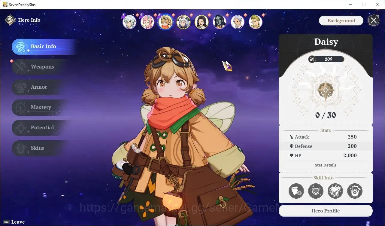 The Seven Deadly Sins: Origin Accounts SEA |3 SSR| Daisy, Mannie, Guila + 1 SSR Selector image 1