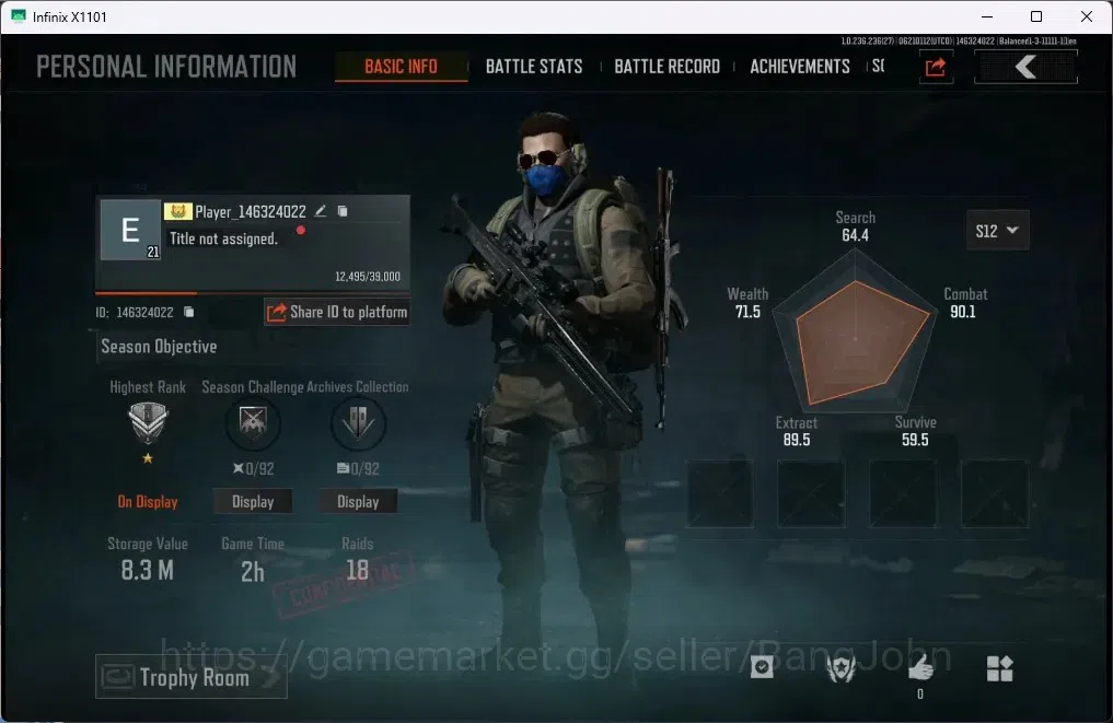Arena Breakout Accounts Mobile | LV 21 | SV 8.3 M | CV 6.5 M | Lava Groza, image 1