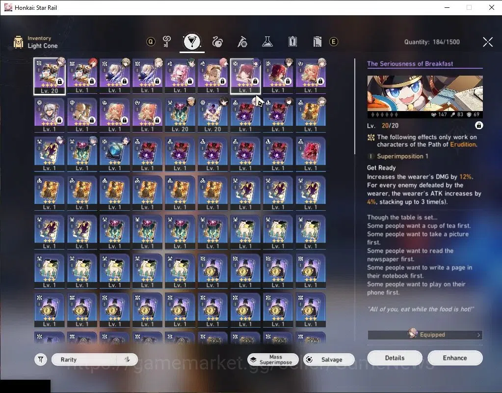 Honkai Star Rail Accounts Asia | TL 26 | 2 Limited | Dante, Archer | MC Fema image 5