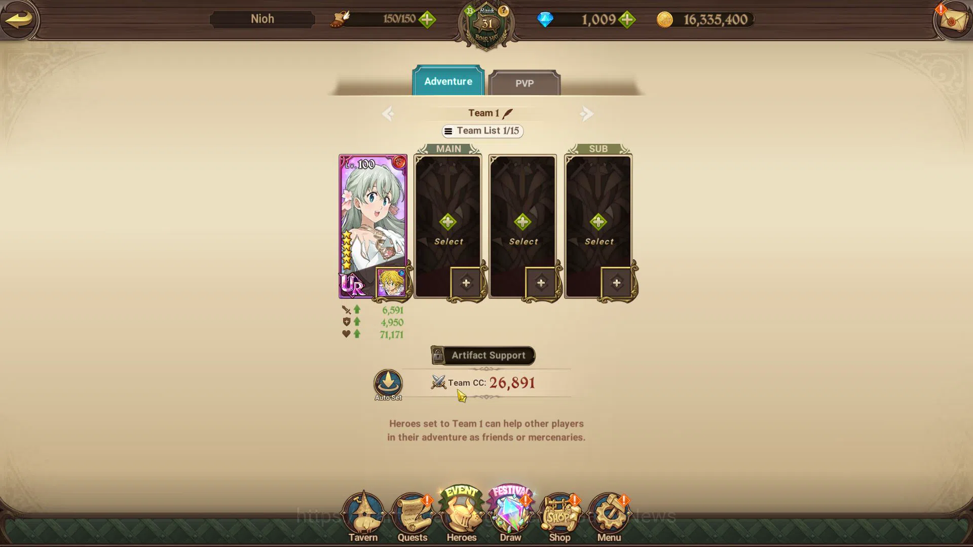 The Seven Deadly Sins: Grand Cross Accounts Starter Global|709 K CC|Starter CH 4|1009 Dm| 3 UR+Collab FF |Oppressor Demon 6