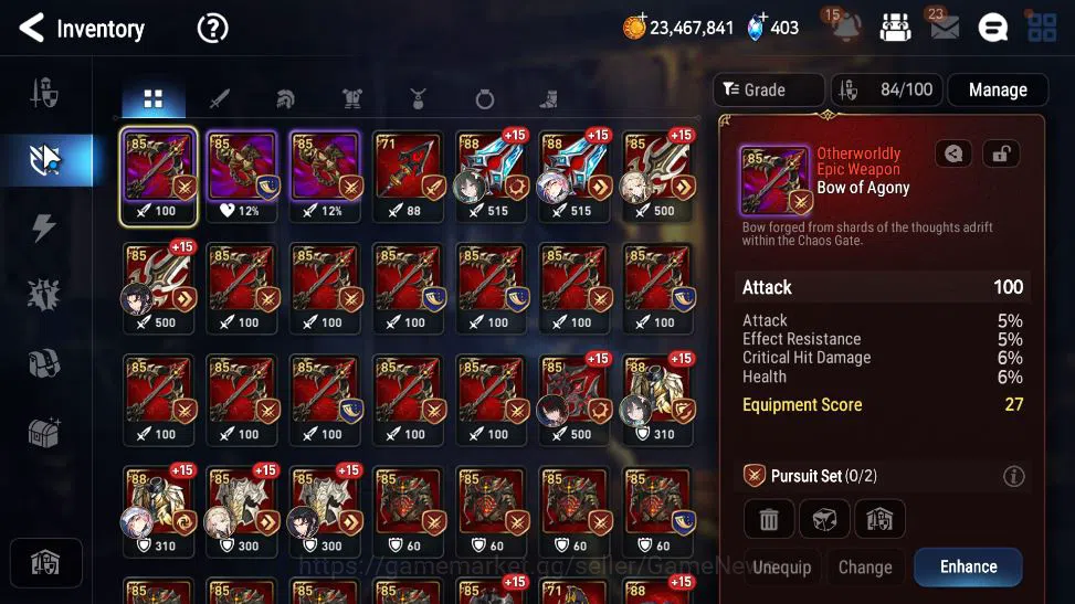 Epic Seven Accounts Starter ASIA Unverif|5 ML(SS Vivian, SE Celine, BHwayoung, CLilias, Etc)+ Iseria,GC Krau,etc|PoH ON|4K 13