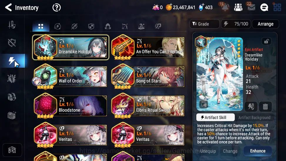 Epic Seven Accounts Starter ASIA Unverif|5 ML(SS Vivian, SE Celine, BHwayoung, CLilias, Etc)+ Iseria,GC Krau,etc|PoH ON|4K 14