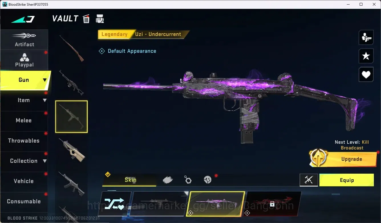 Blood Strike Accounts Collab Skin ASIA |Ultra Talo Knife-Sanctum|Collab MCX - EVA-00|3 Legend Gun|1 Name-Changing Card|More 5