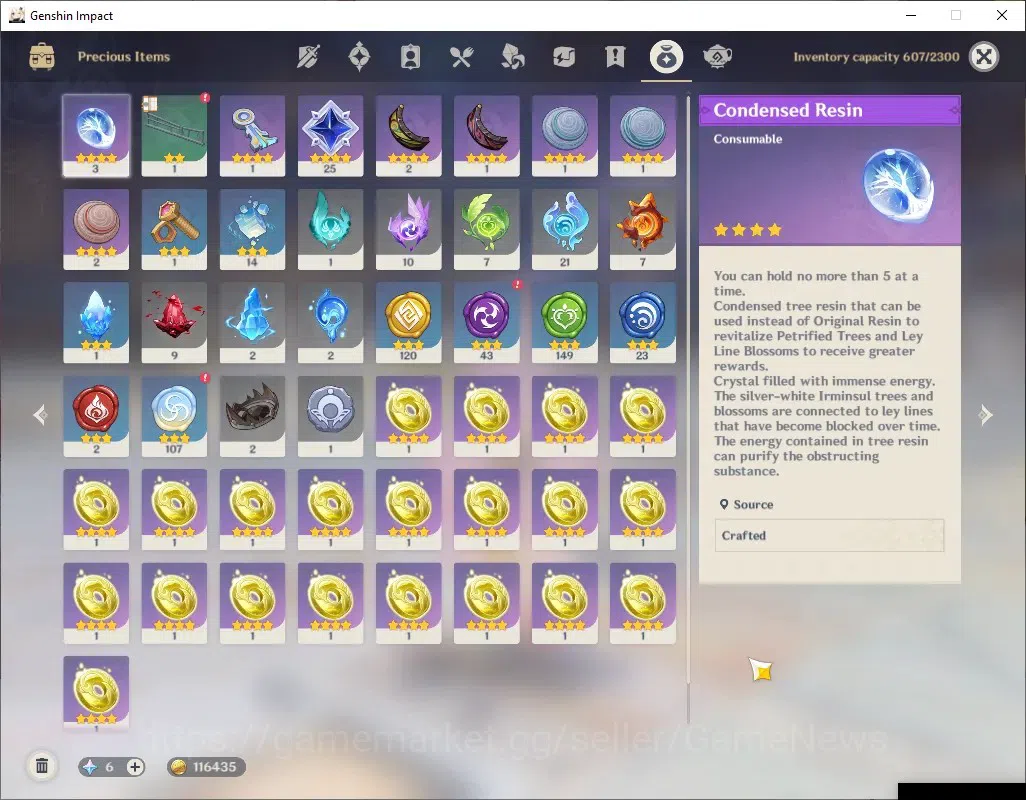 Genshin Impact Accounts ASIA|AR 55|Rate ON|4 Limited + 1 (*5Weap)|Flins,Li image 10