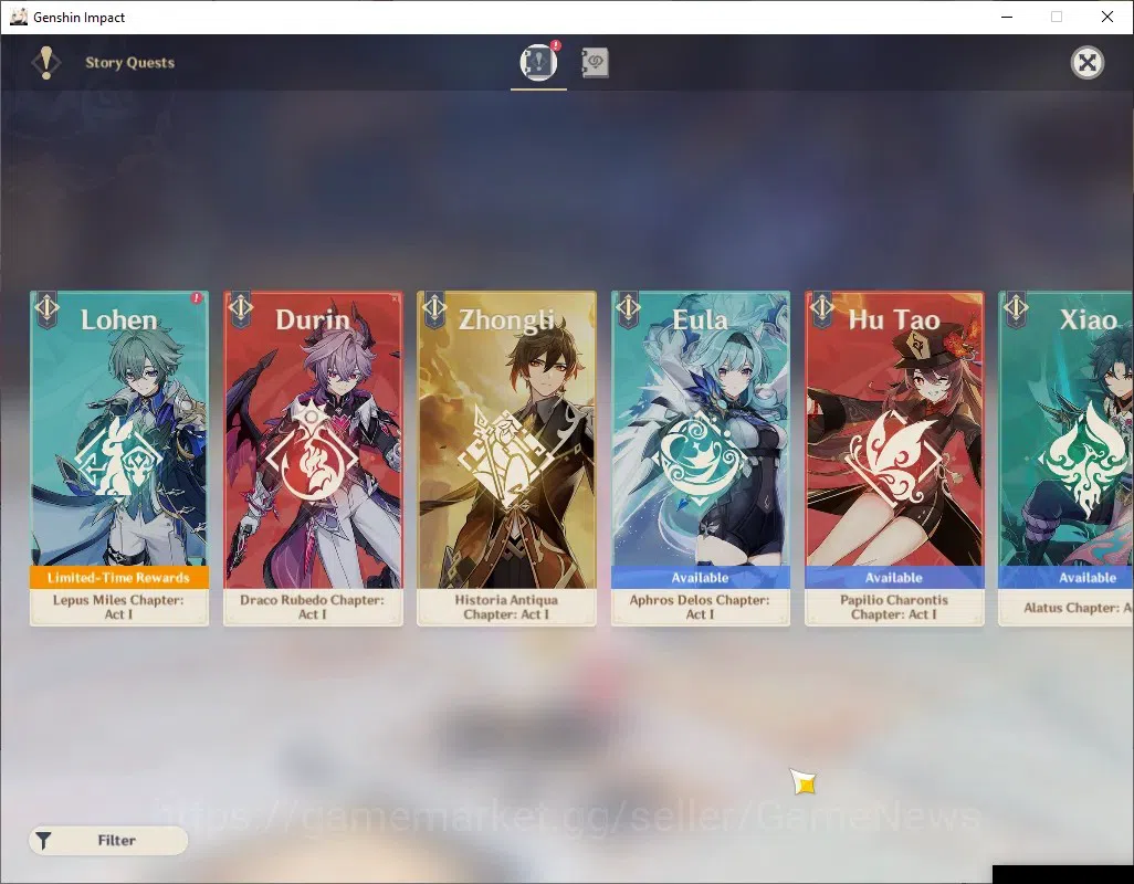 Genshin Impact Accounts ASIA|AR 55|Rate ON|4 Limited + 1 (*5Weap)|Flins,Li image 18