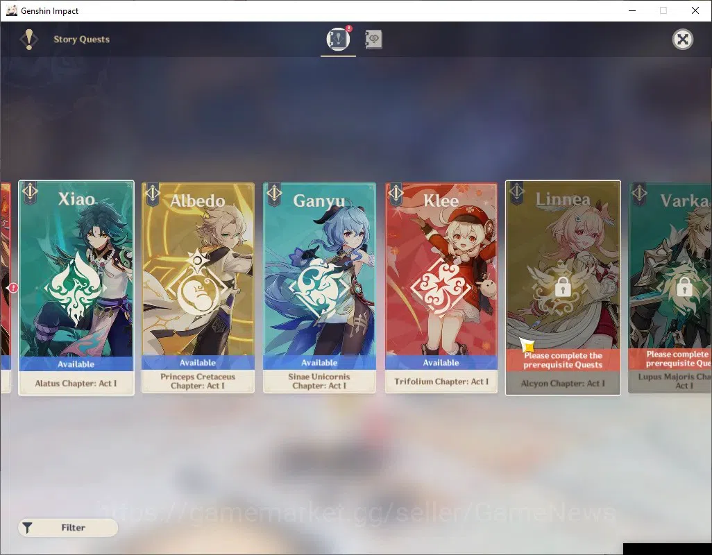 Genshin Impact Accounts ASIA|AR 55|Rate ON|4 Limited + 1 (*5Weap)|Flins,Li image 19