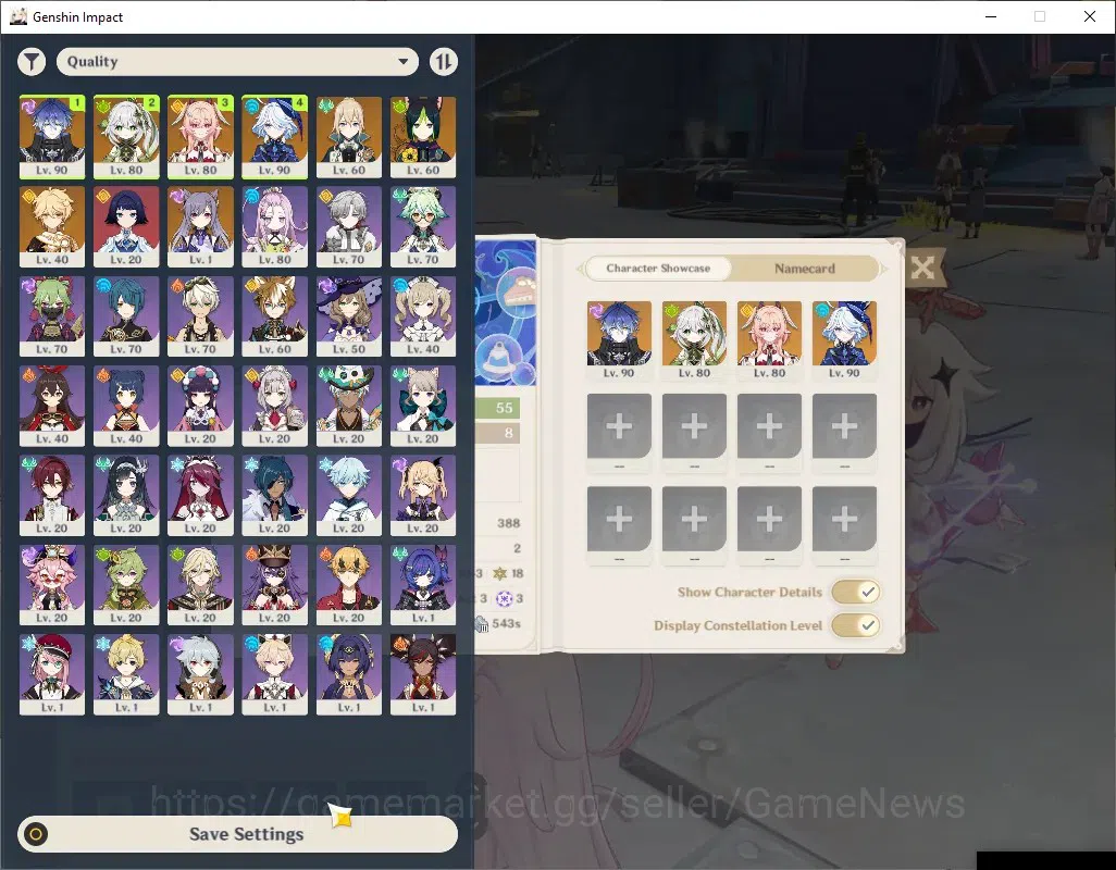 Genshin Impact Accounts ASIA|AR 55|Rate ON|4 Limited + 1 (*5Weap)|Flins,Li image 2