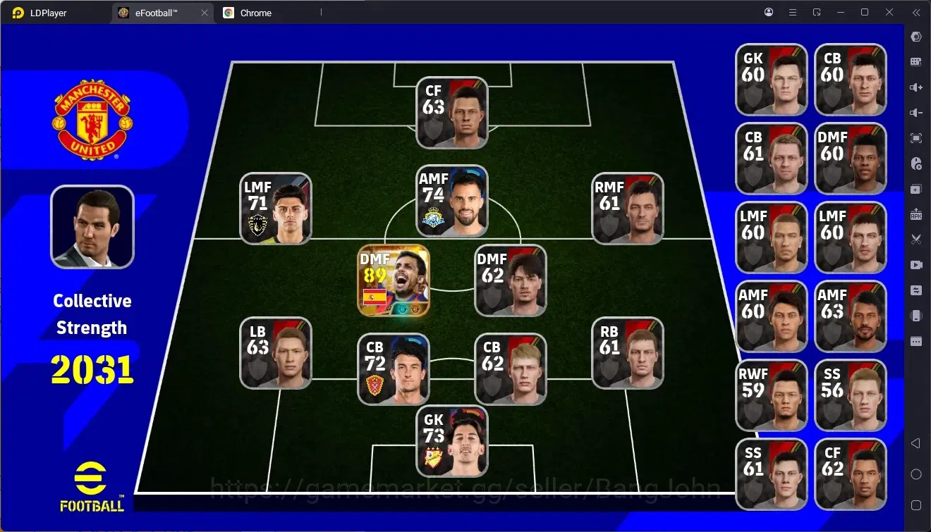 eFootball Accounts Starter Mobile | PW 2031 | Starter | Bigtime New Rodri | 2026 | Check SS EFB2429B 1