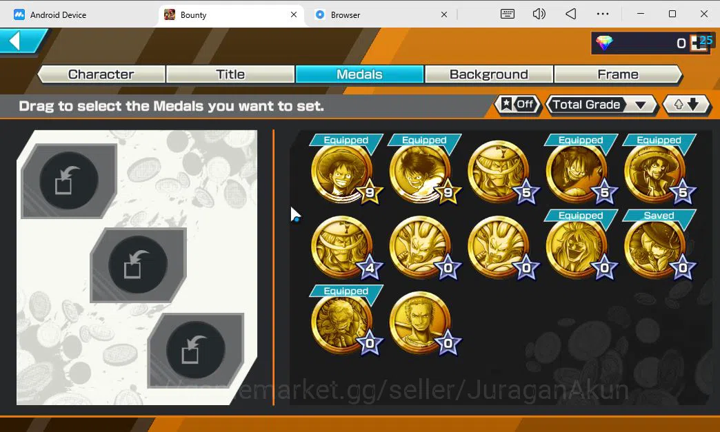 One Piece Bounty Rush Accounts Starter Global | 6 EX META | Okuchi Yamato,GP Newgate,Awaken Lucci,BP Kuzan,Oniga Oiran,F 3