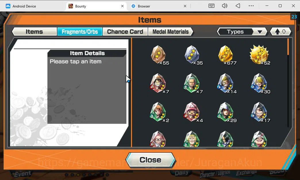 One Piece Bounty Rush Accounts Starter Global | 6 EX META | Okuchi Yamato,GP Newgate,Awaken Lucci,BP Kuzan,Oniga Oiran,F 8