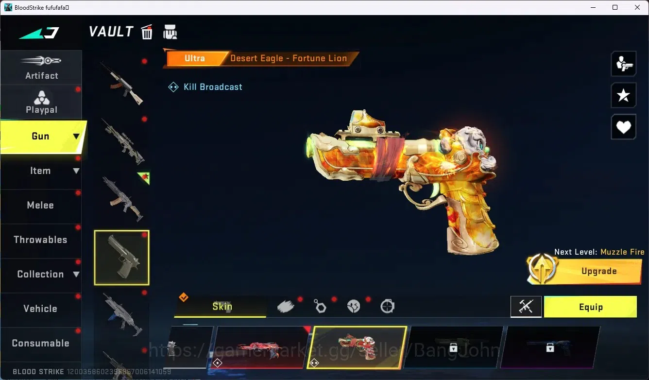 Blood Strike Accounts ASIA | 2 ETERNAL: KAG-6,Desert Eagle|7 COLLAB GUN image 7
