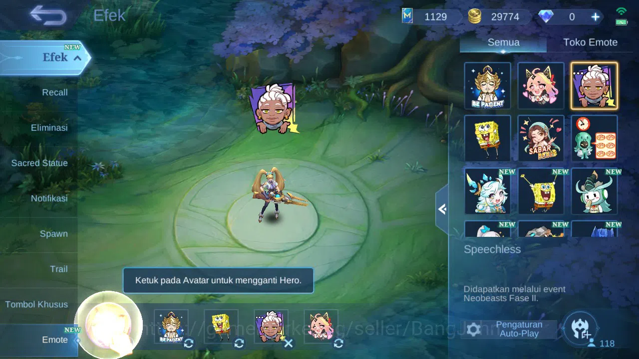 Mobile Legends: Bang Bang Accounts GLOBAL Hero 118 Skin 200 | Annual Sun | CC Nata |  image 14
