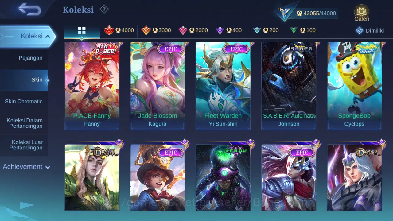 Mobile Legends: Bang Bang Accounts GLOBAL Hero 118 Skin 200 | Annual Sun | CC Nata |  image 3